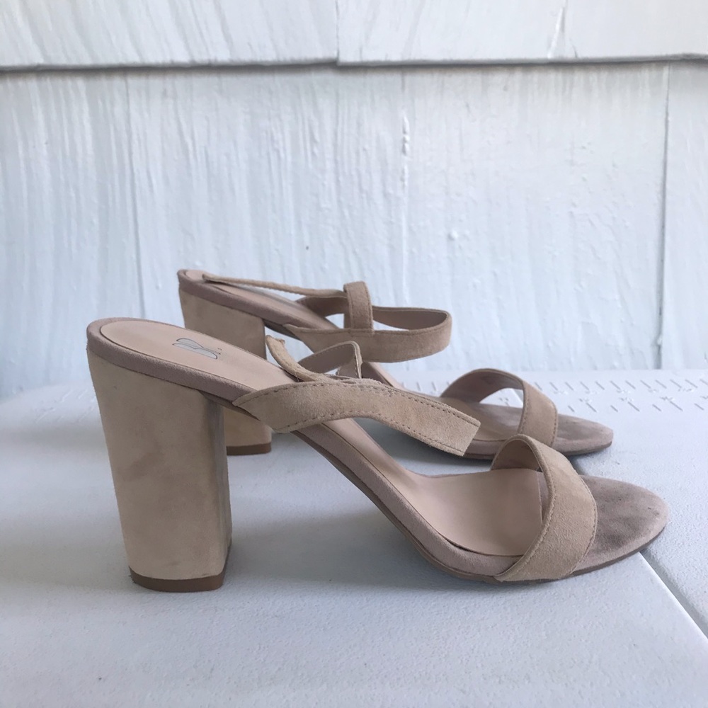 Nude heeled sandals